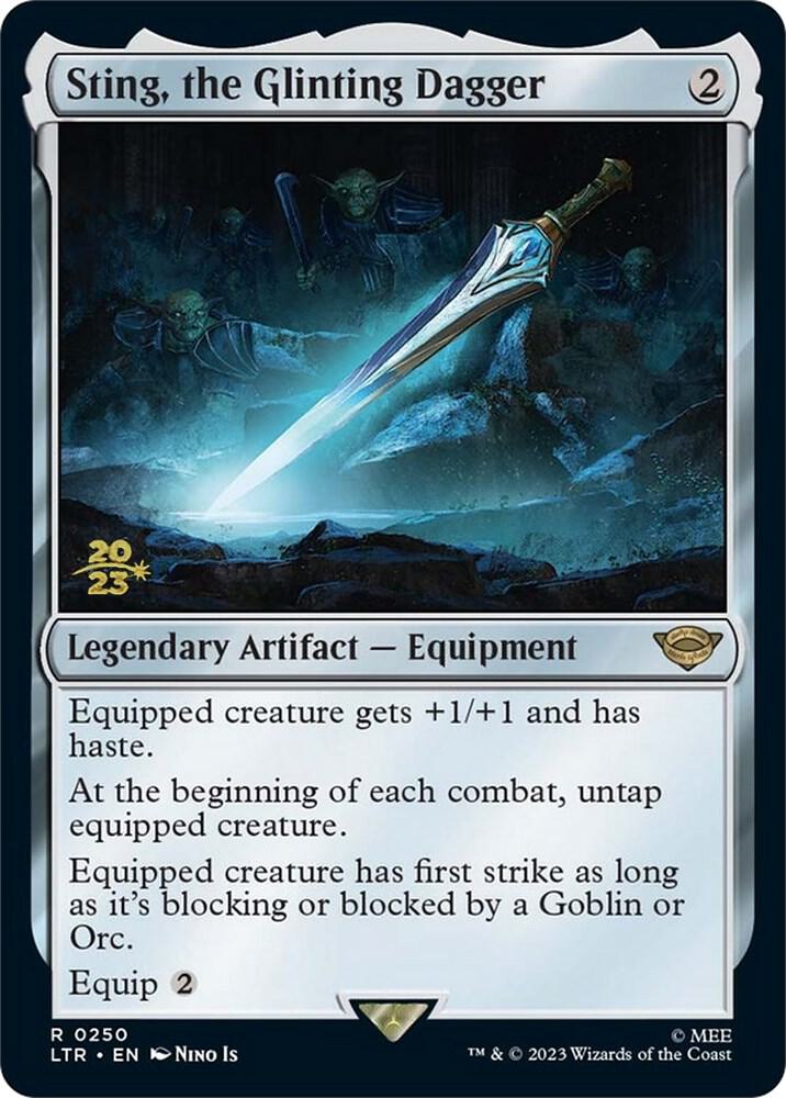 Sting, the Glinting Dagger 250 card from Prerelease Cards