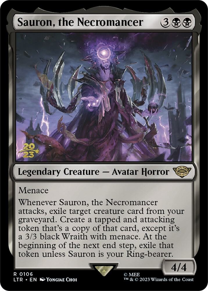 Sauron, the Necromancer 106 card from Prerelease Cards