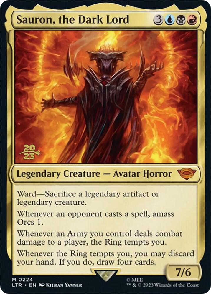 Sauron, the Dark Lord 224 card from Prerelease Cards