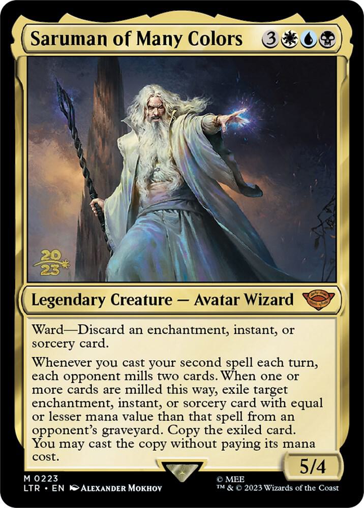Saruman of Many Colors 223 card from Prerelease Cards