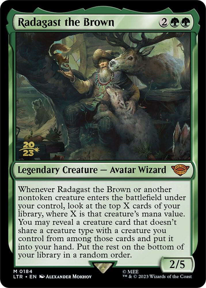 Radagast the Brown 184 card from Prerelease Cards