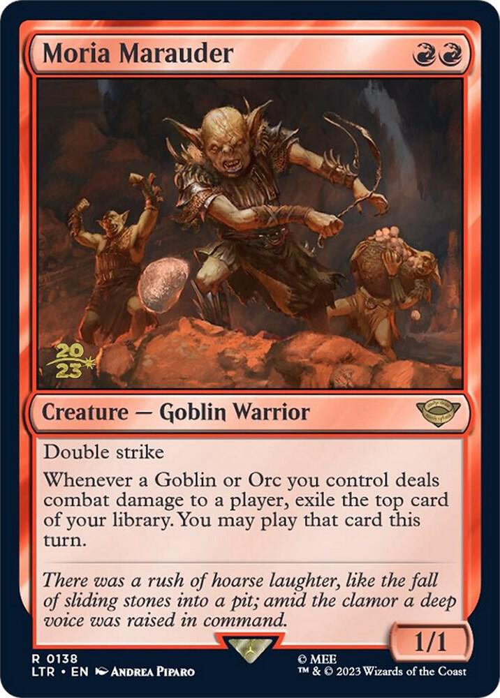 Moria Marauder 138 card from Prerelease Cards