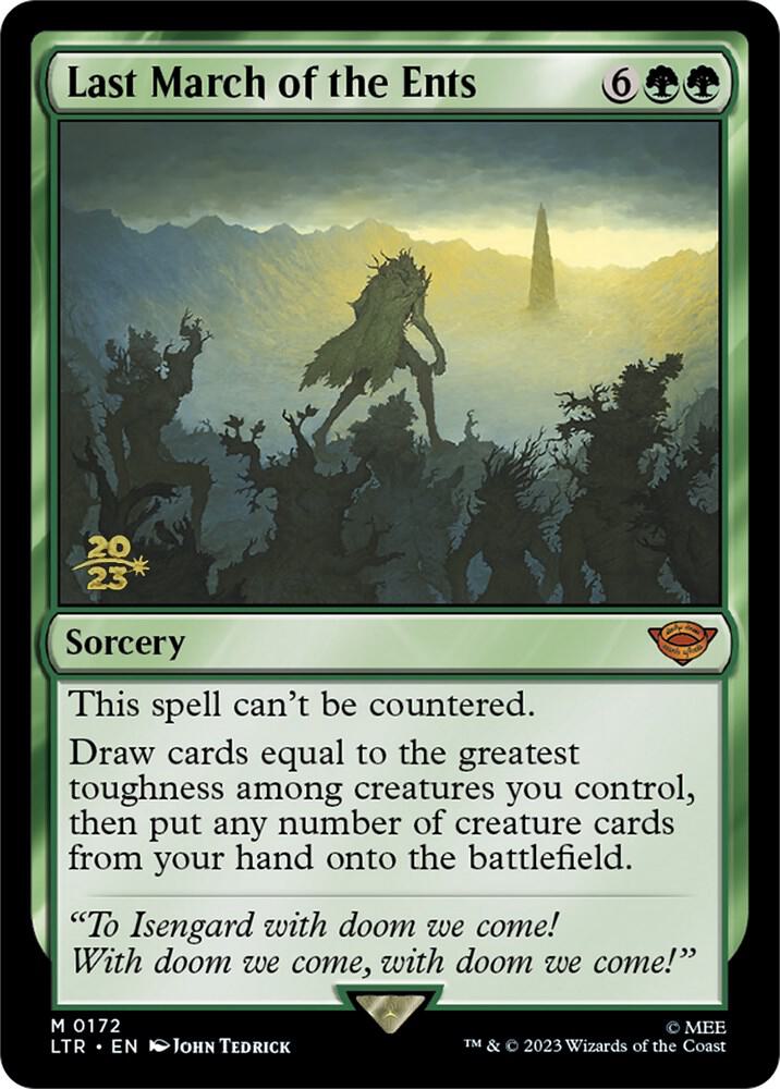 Last March of the Ents 172 card from Prerelease Cards