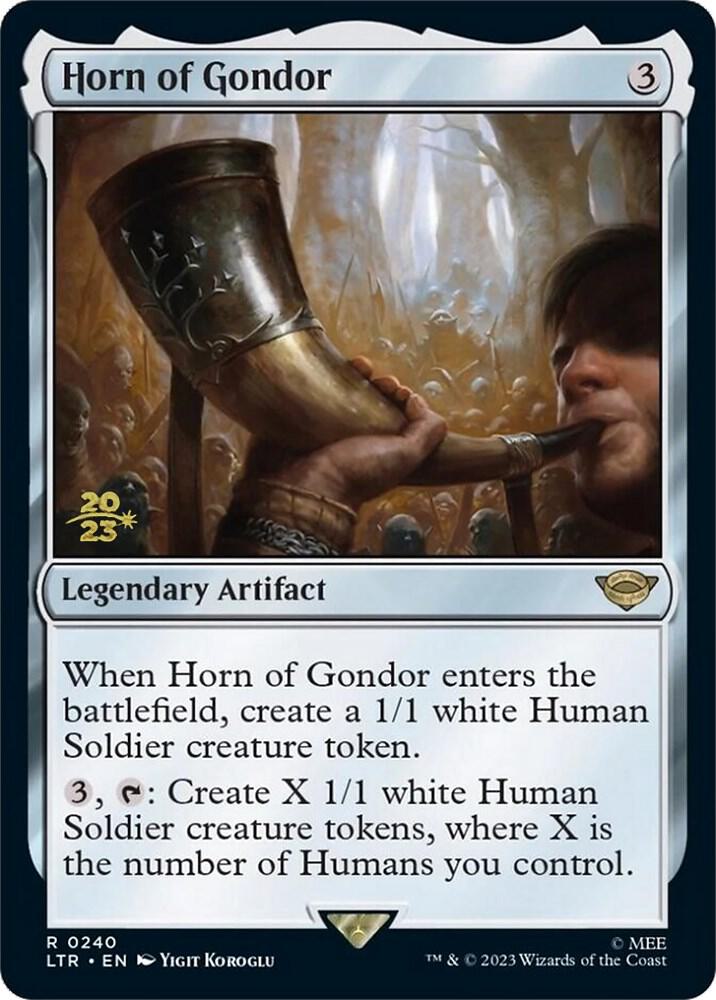 Horn of Gondor 240 card from Prerelease Cards