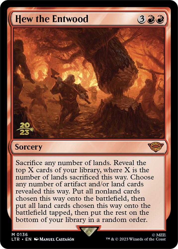 Hew the Entwood 136 card from Prerelease Cards