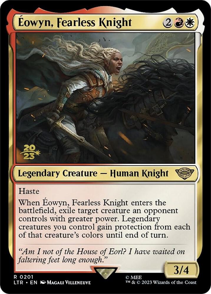 Eowyn, Fearless Knight 201 card from Prerelease Cards