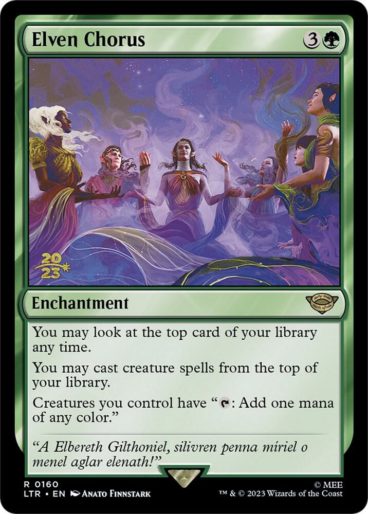 Elven Chorus 160 card from Prerelease Cards