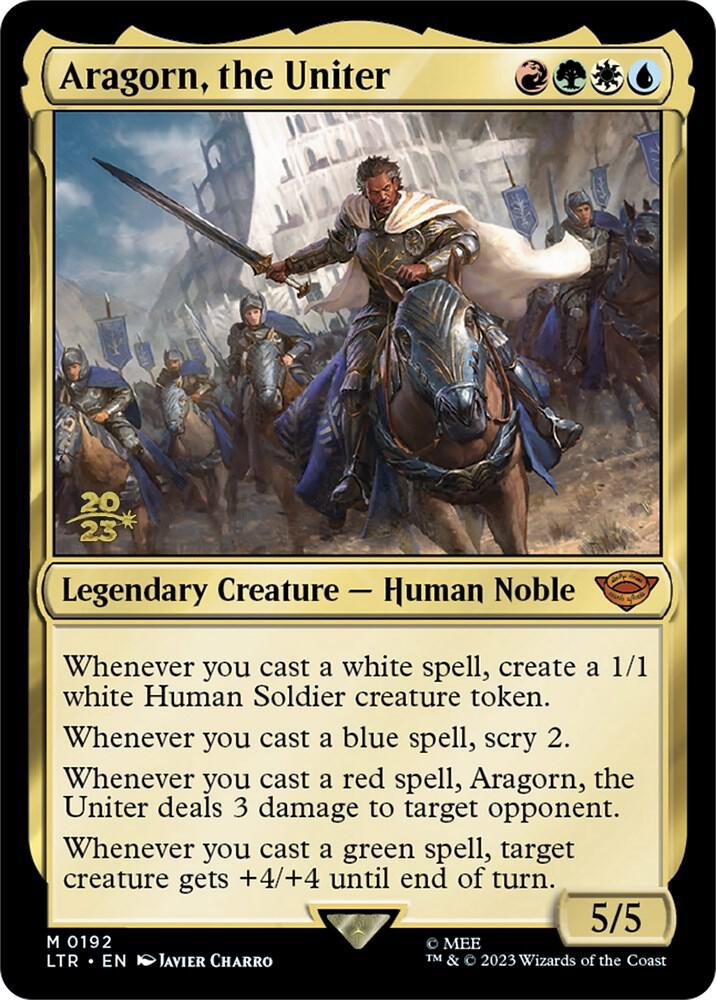 Aragorn, the Uniter 192 card from Prerelease Cards