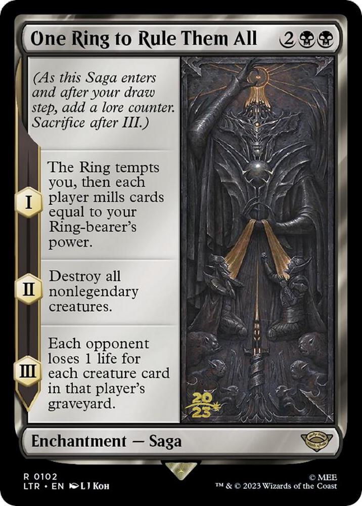 One Ring to Rule Them All 102 card from Prerelease Cards