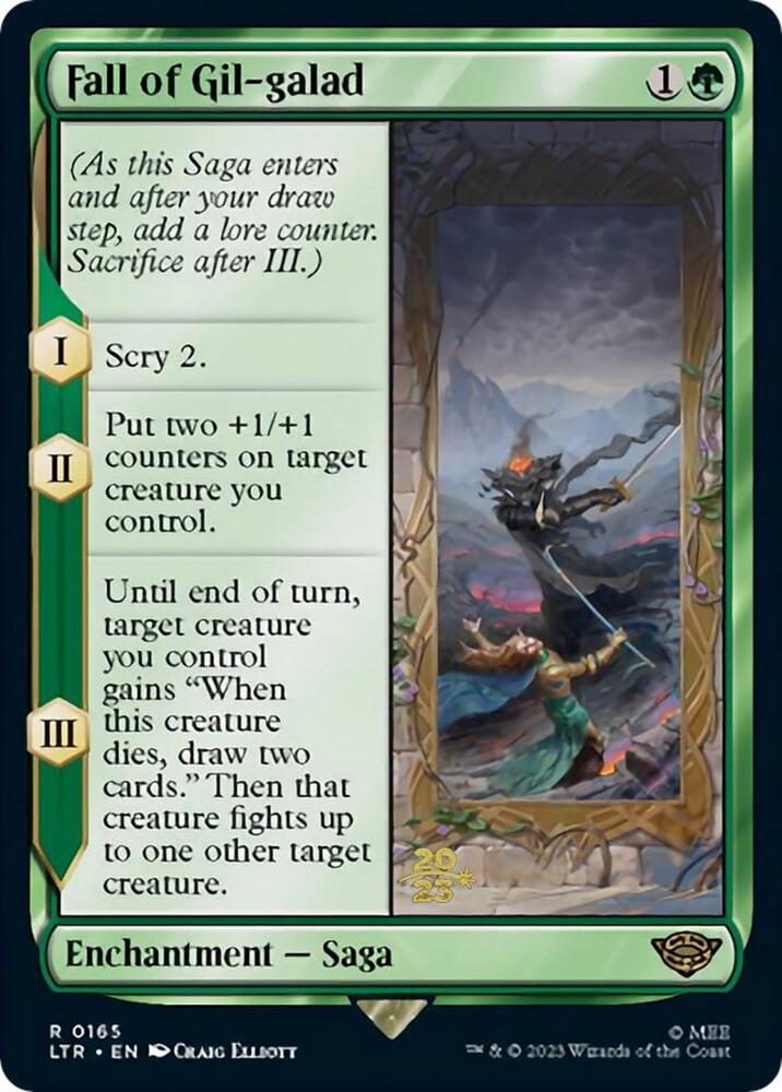 Fall of Gil-galad 165 card from Prerelease Cards