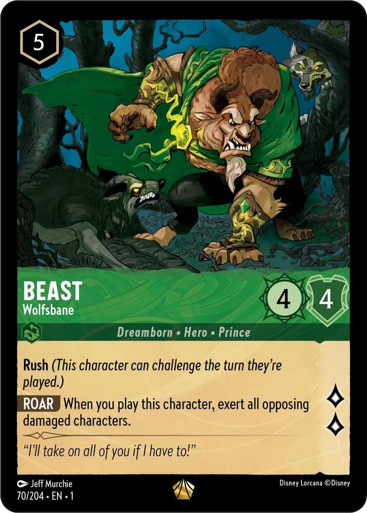 Beast - Wolfsbane 70/204 card from The First Chapter
