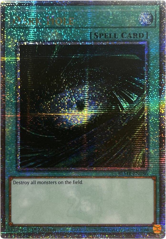 Dark Hole (Quarter Century Secret Rare) BLMR-EN086 card from Battles of Legend: Monstrous Revenge