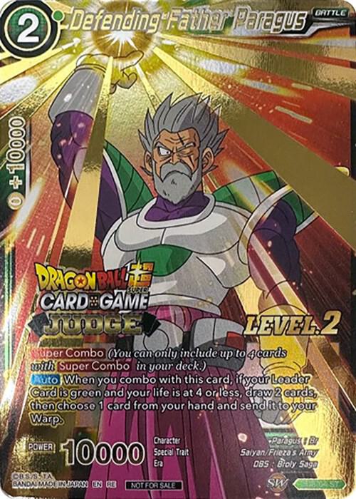 Defending Father Paragus (Judge Pack Vol.13) (Level 2) SD8-04 card from Tournament Promotion Cards