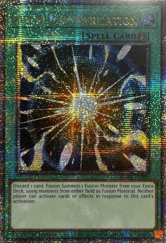 Super Polymerization (Quarter Century Secret Rare) BLMR-EN089 card from Battles of Legend: Monstrous Revenge