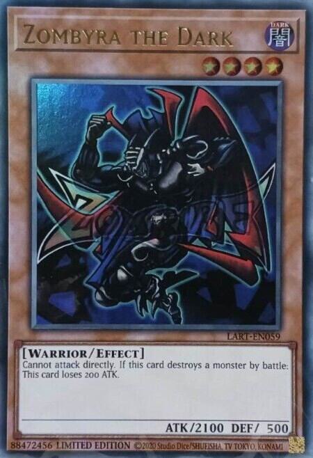Zombyra the Dark LART-EN059 card from The Lost Art Promotion