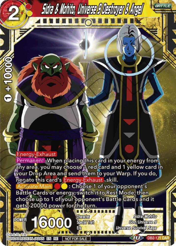 Sidra & Mohito, Universe 9 Destroyer & Angel (Championship Selection Pack 2023 Vol.2) (Silver Foil) DB2-171 card from Tournament Promotion Cards