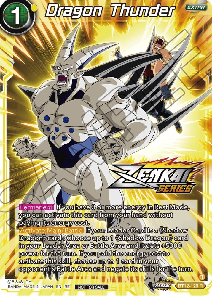 Dragon Thunder (Event Pack 12) BT12-120 card from Tournament Promotion Cards