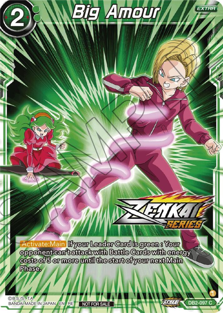 Big Amour (Event Pack 12) DB2-097 card from Tournament Promotion Cards