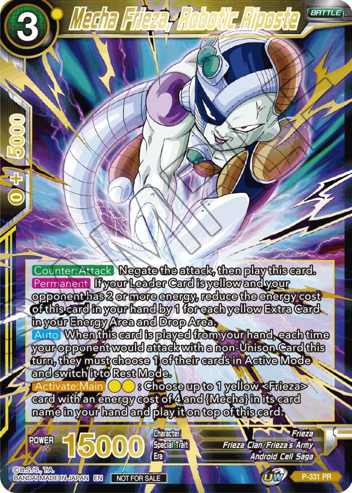Mecha Frieza, Robotic Riposte (Alt. Art Card Set 2023 Vol. 2) P-331 card from Tournament Promotion Cards