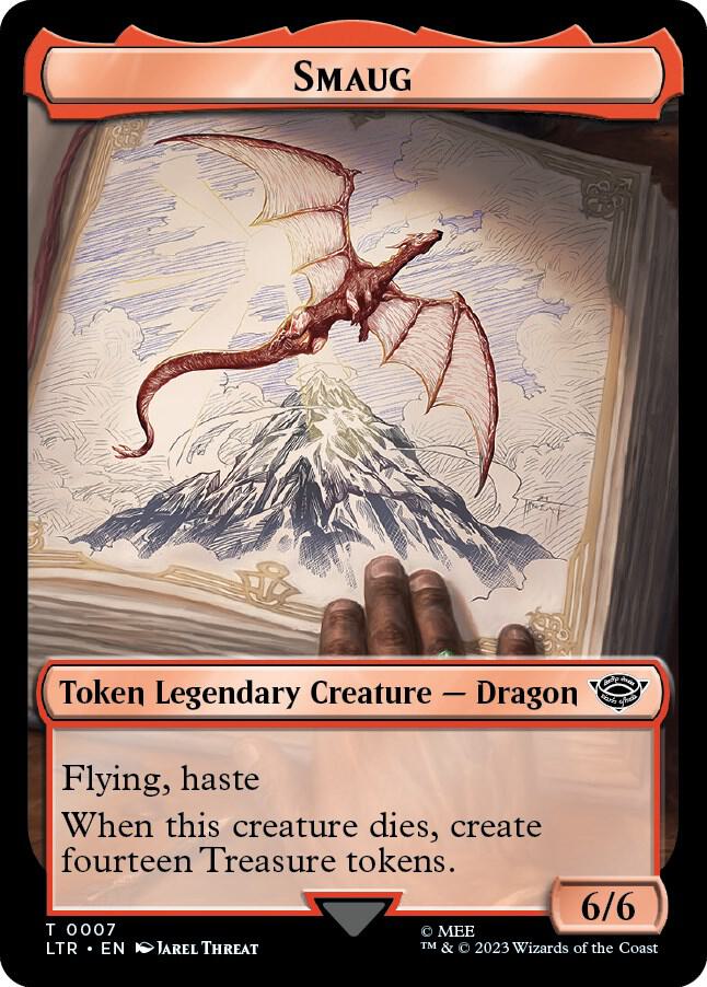 Smaug // Food Double-Sided Token 7 // 11 card from Universes Beyond: The Lord of the Rings: Tales of Middle-earth