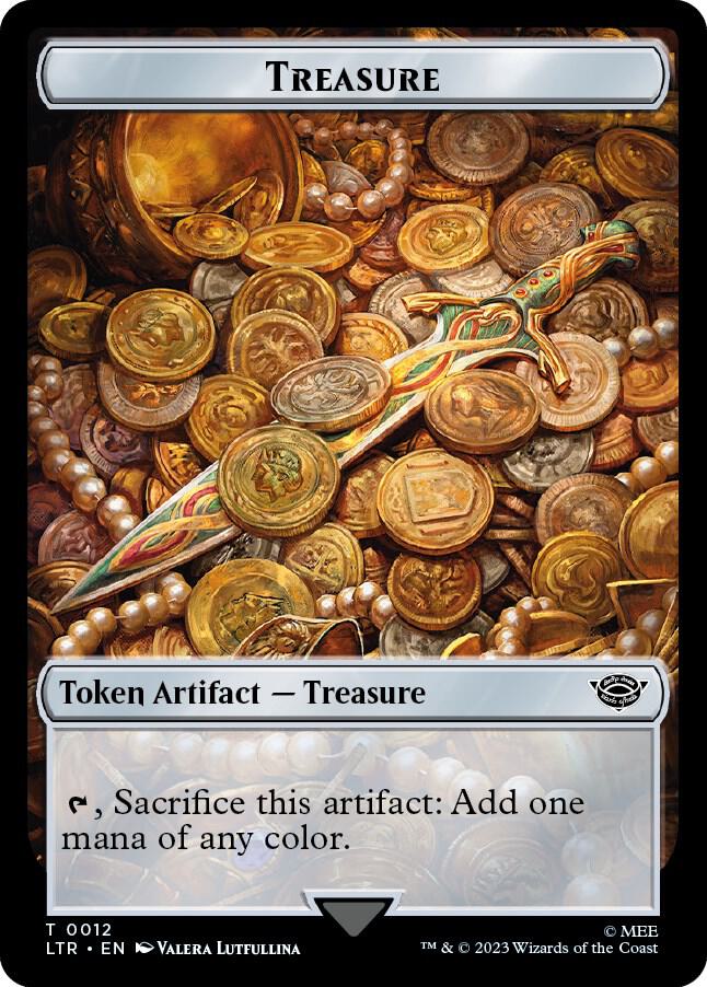 Treasure // Food Double-Sided Token 12 // 10 card from Universes Beyond: The Lord of the Rings: Tales of Middle-earth