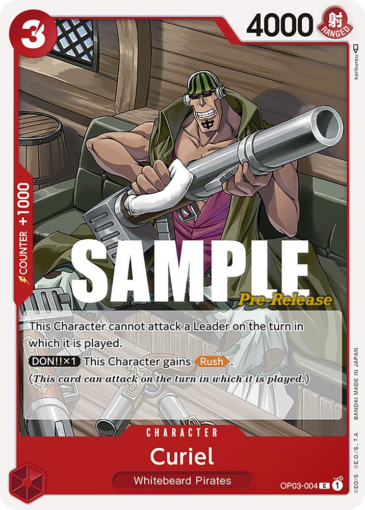 Curiel OP03-004 card from Pillars of Strength Pre-Release Cards