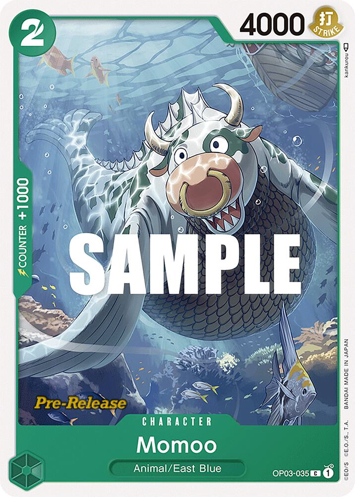 Momoo OP03-035 card from Pillars of Strength Pre-Release Cards