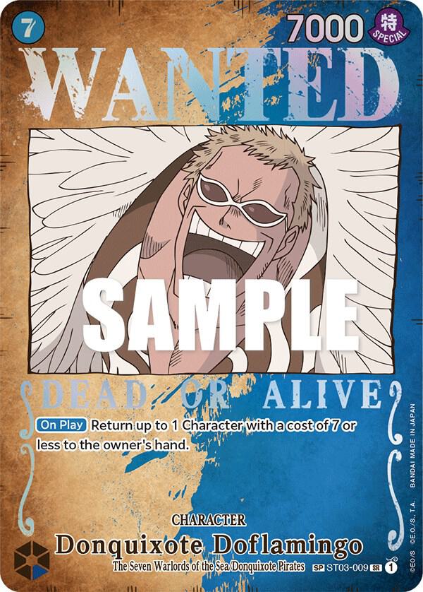 Donquixote Doflamingo (Wanted Poster) ST03-009 card from Pillars of Strength
