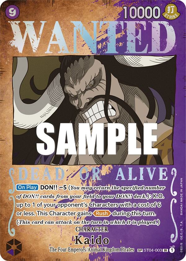 Kaido (Wanted Poster) ST04-003 card from Pillars of Strength