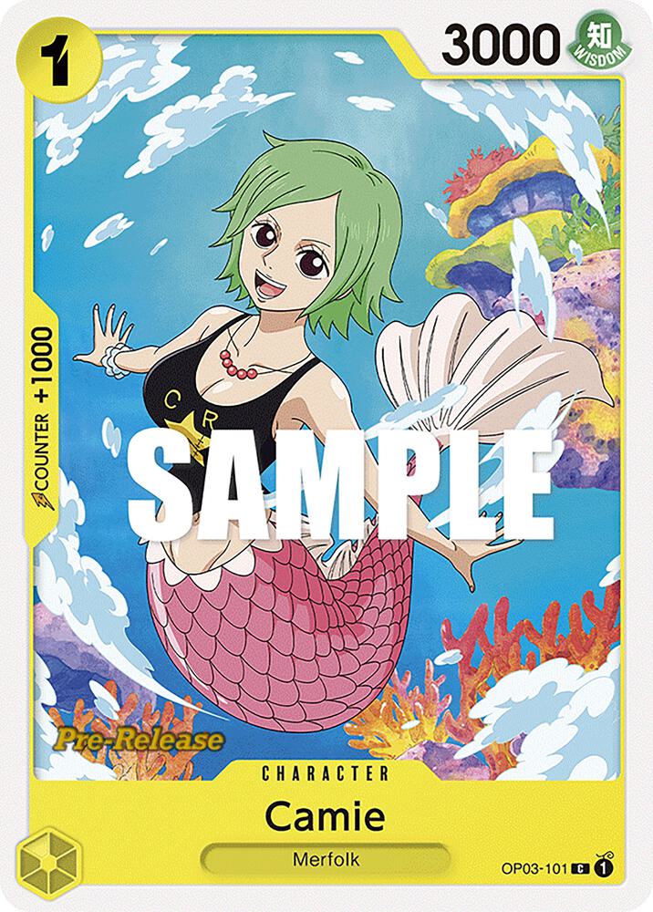 Camie OP03-101 card from Pillars of Strength Pre-Release Cards