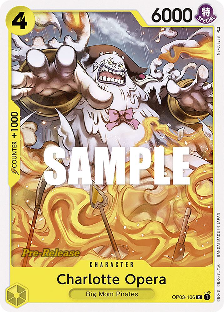 Charlotte Opera OP03-106 card from Pillars of Strength Pre-Release Cards