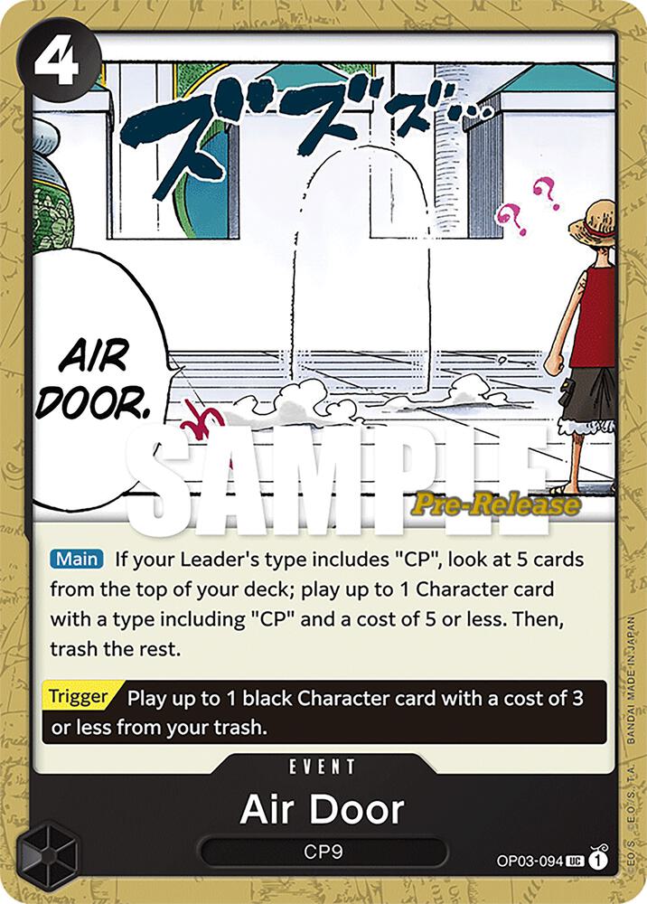 Air Door OP03-094 card from Pillars of Strength Pre-Release Cards
