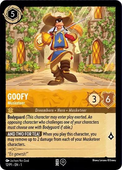 Goofy - Musketeer 12 card from Disney Lorcana Promo Cards