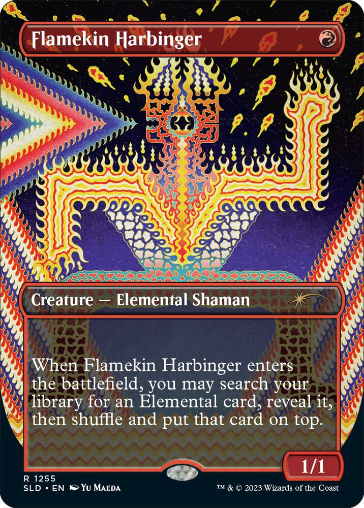 Flamekin Harbinger 1255 card from Secret Lair Drop Series