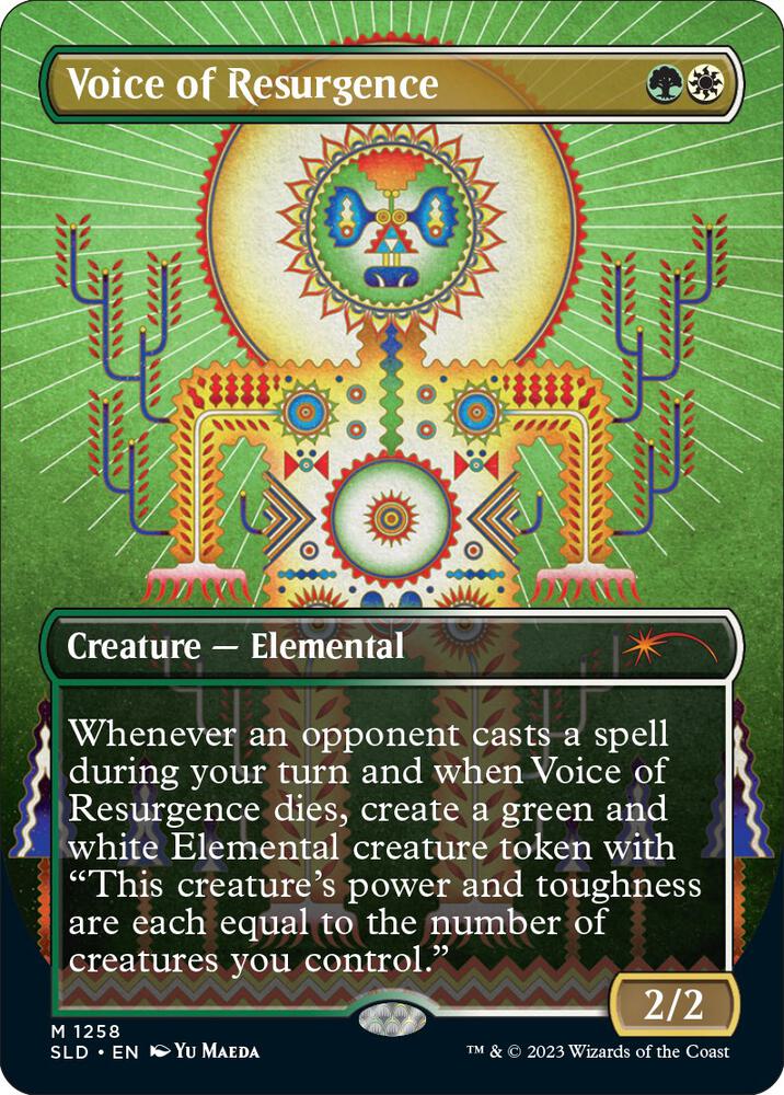 Voice of Resurgence 1258 card from Secret Lair Drop Series