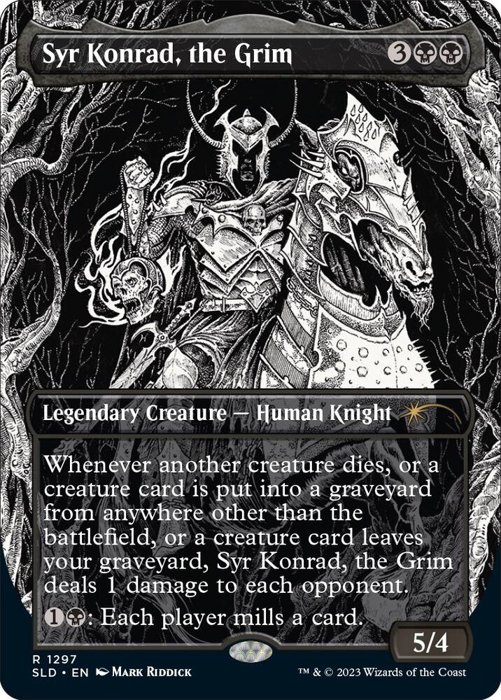 Syr Konrad, the Grim 1297 card from Secret Lair Drop Series