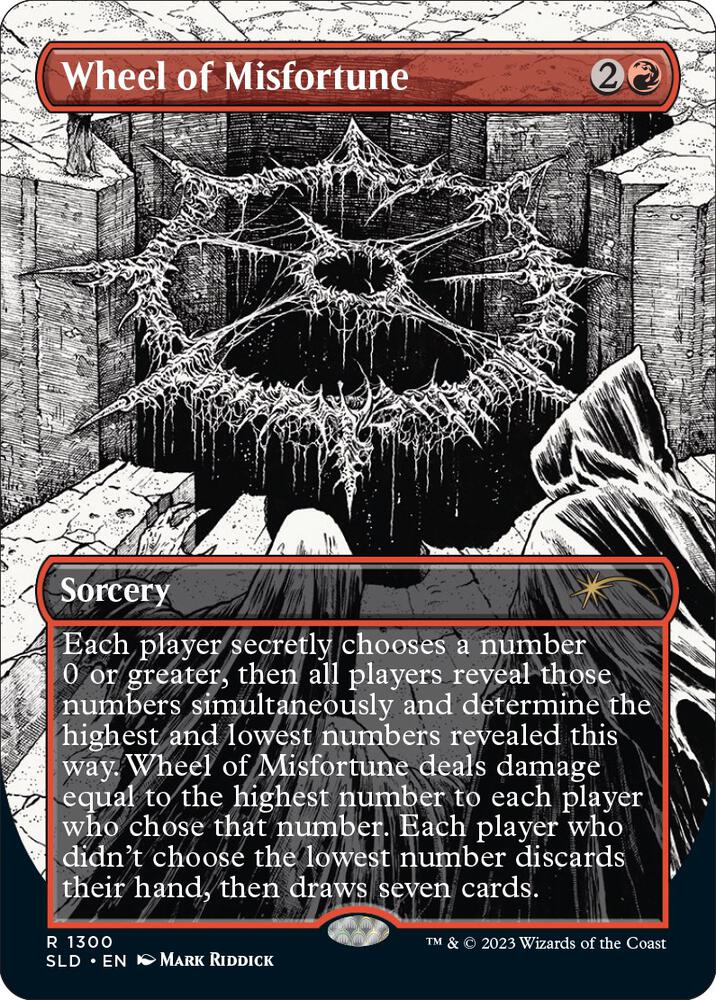Wheel of Misfortune 1300 card from Secret Lair Drop Series
