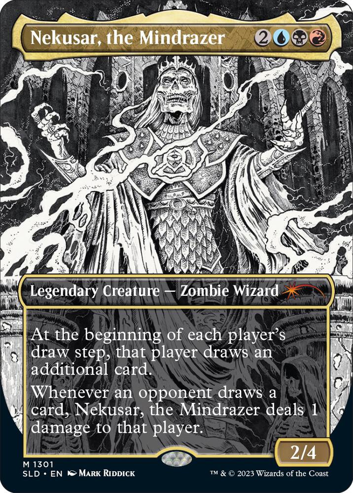 Nekusar, the Mindrazer 1301 card from Secret Lair Drop Series