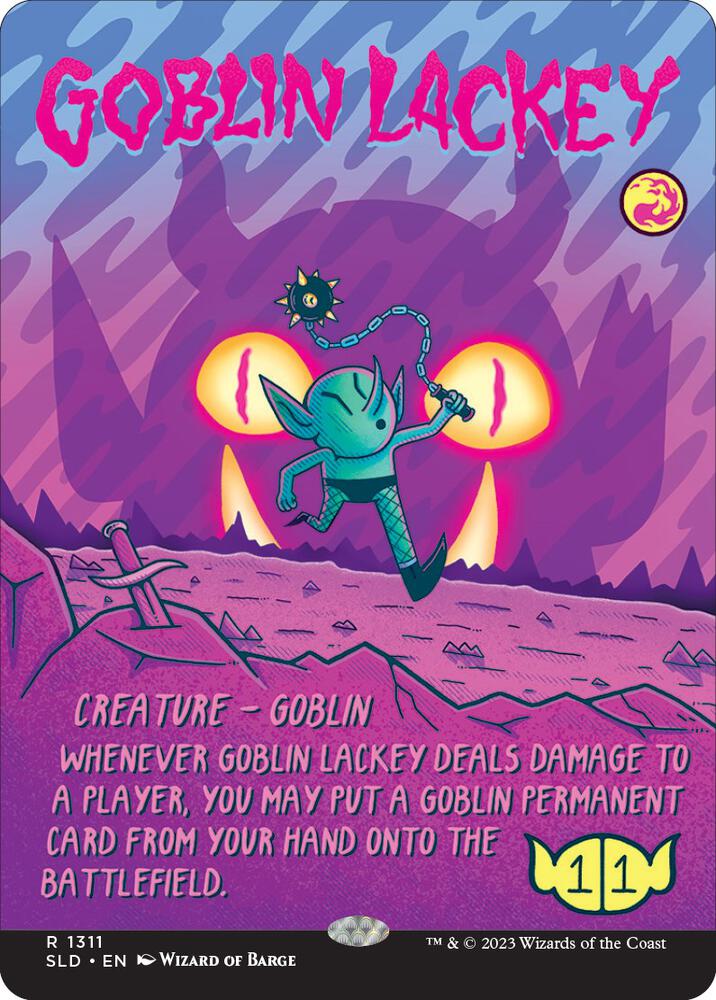 Goblin Lackey 1311 card from Secret Lair Drop Series