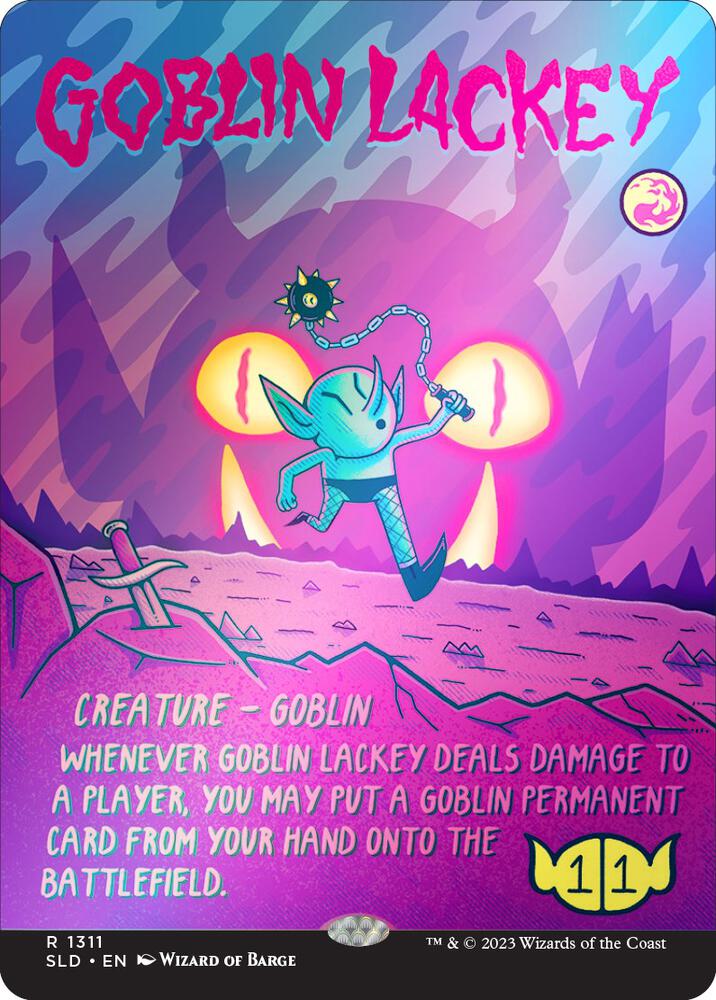 Goblin Lackey (Rainbow Foil) 1311 card from Secret Lair Drop Series
