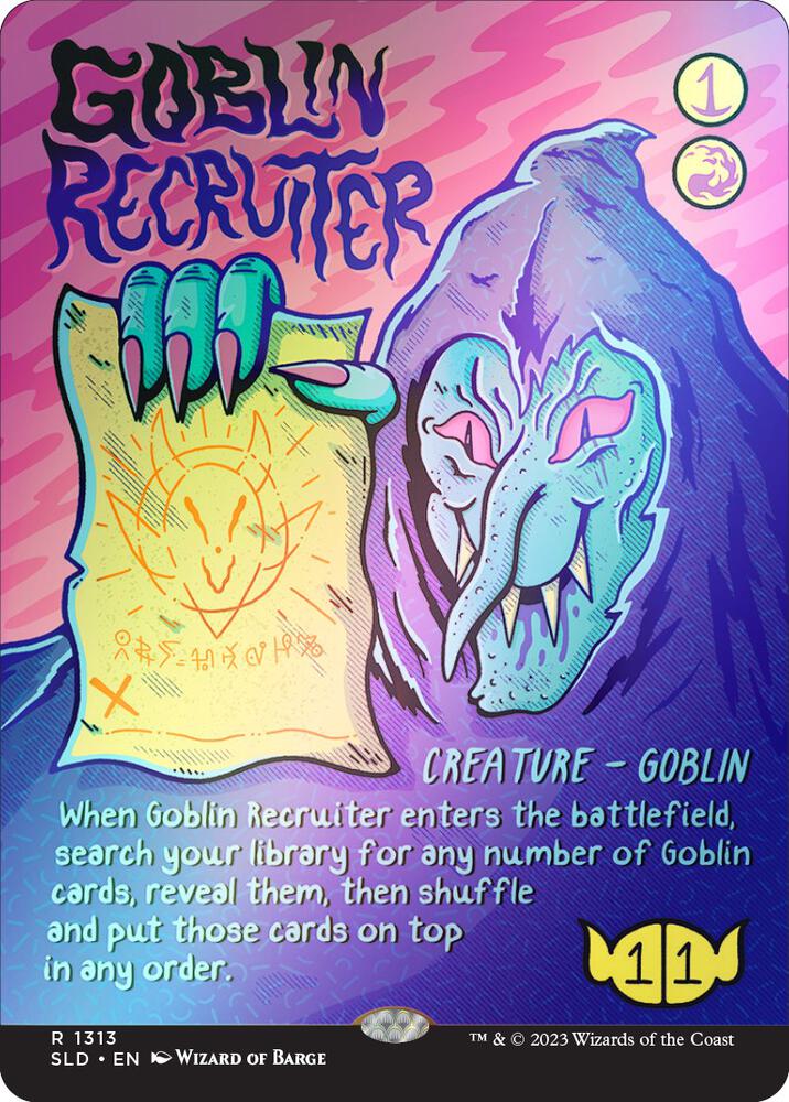 Goblin Recruiter (Rainbow Foil) 1313 card from Secret Lair Drop Series