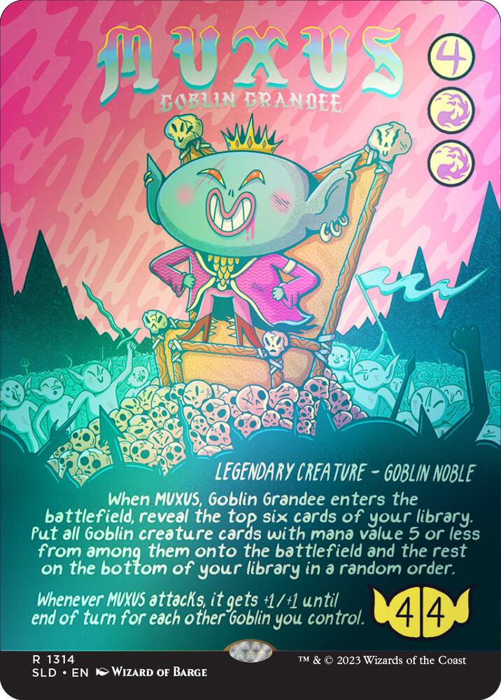 Muxus, Goblin Grandee (Rainbow Foil) 1314 card from Secret Lair Drop Series