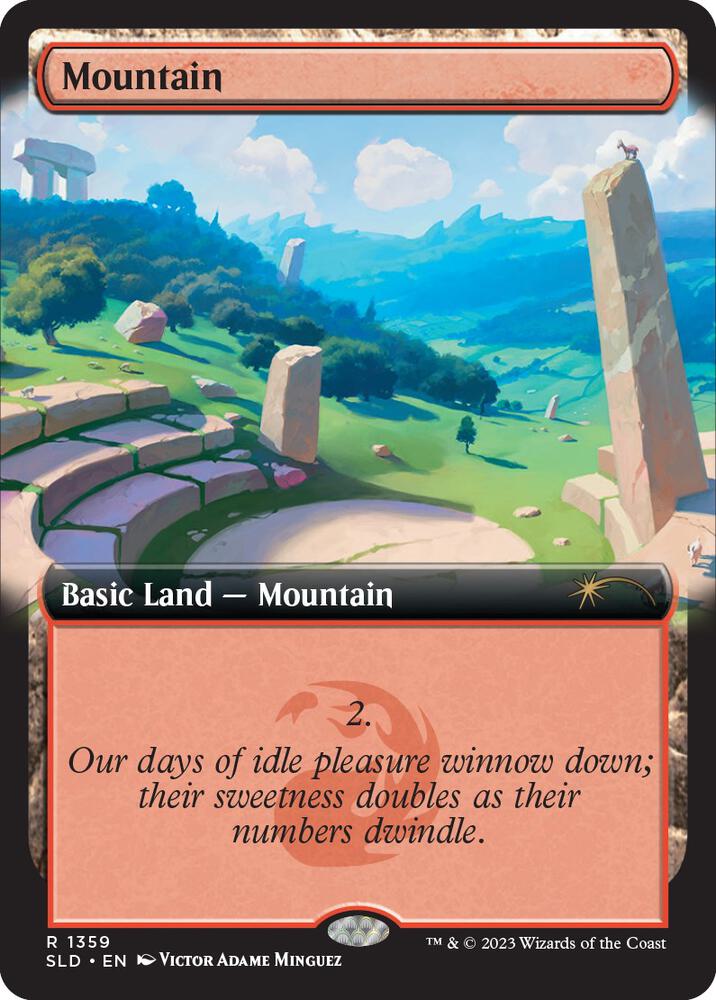 Mountain 1359 card from Secret Lair Drop Series