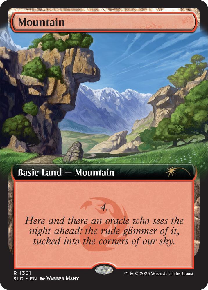 Mountain 1361 card from Secret Lair Drop Series