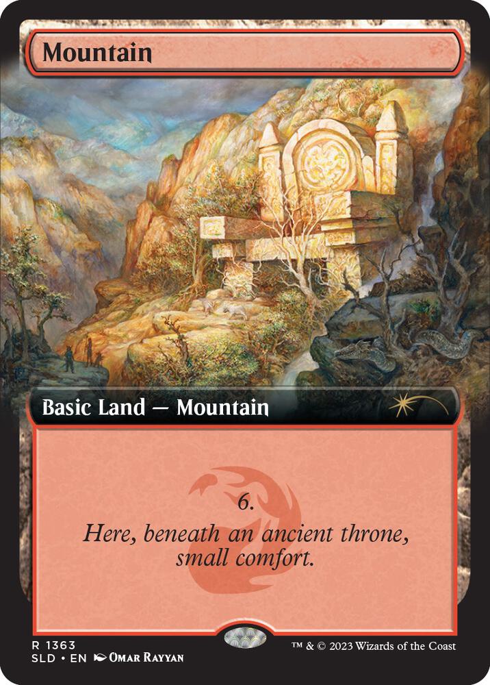 Mountain 1363 card from Secret Lair Drop Series