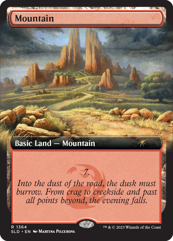 Mountain 1364 card from Secret Lair Drop Series