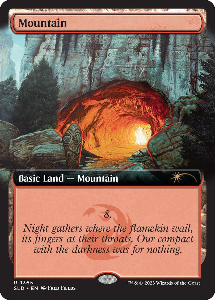 Mountain 1365 card from Secret Lair Drop Series