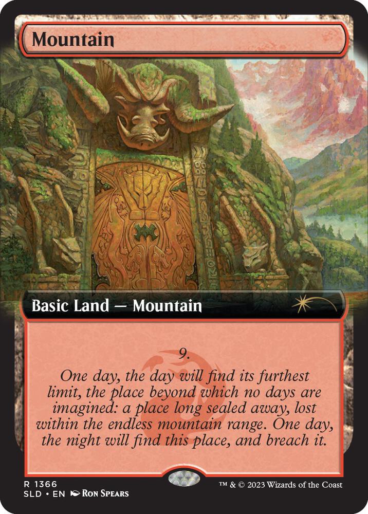 Mountain 1366 card from Secret Lair Drop Series