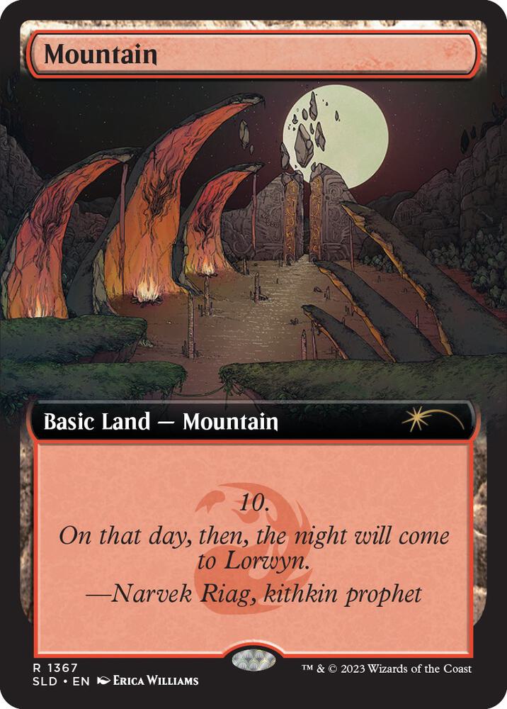 Mountain 1367 card from Secret Lair Drop Series