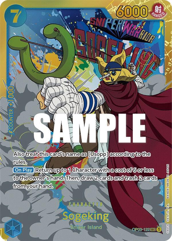 Sogeking OP03-122 card from Pillars of Strength